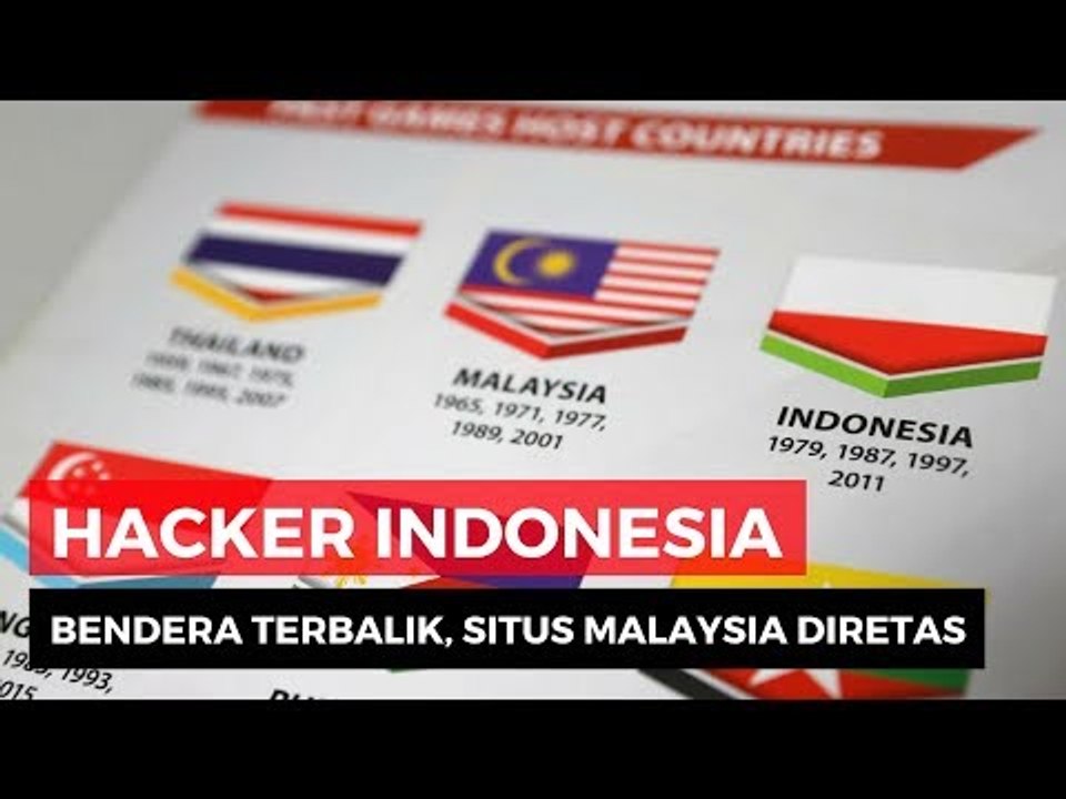 Bendera Indonesia Terbalik di SEA GAMES, Hacker Retas Puluhan Situs Malaysia