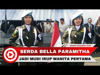 Serda Bella, Kowad Cantik Sopir Jokowi Saat Inspeksi Pasukan HUT TNI