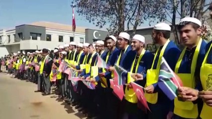 Güney Afrikalı öğrenciler Erdoğan'ı sevgi gösterileriyle karşıladı - JOHANNESBURG