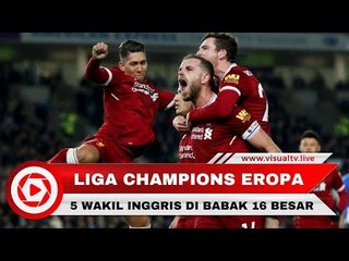 Rekor! Inggris Kirim 5 Wakil pada Babak 16 Besar Liga Champions Eropa