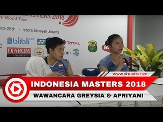 Interview Kemenangan Greysia/Apriani atas Chae Yoo Jung/Hye Rim Kim