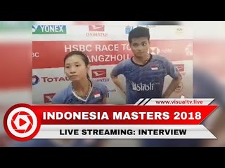 Live Streaming Interview Ricky/Debby Setelah Kalah dari Juniornya di Indonesia Masters