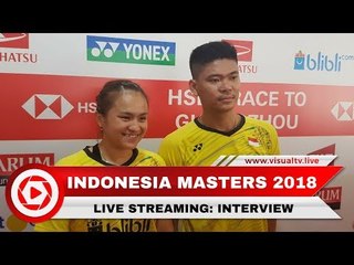 Live Streaming Interview Praveen/Melati, Indonesia Masters 2018
