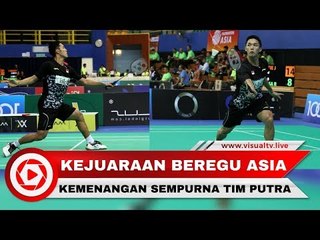 Jonathan Christie dkk Kembali Menang 5-0 pada Kejuaraan Beregu Asia 2018