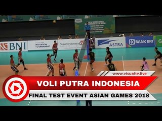 Tim Nasional Voli Putra Indonesia Satu Lolos ke Final Test Event Asian Games