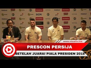 Konferensi Pers Persija Jakarta Setelah Menjuarai Piala Presiden 2018