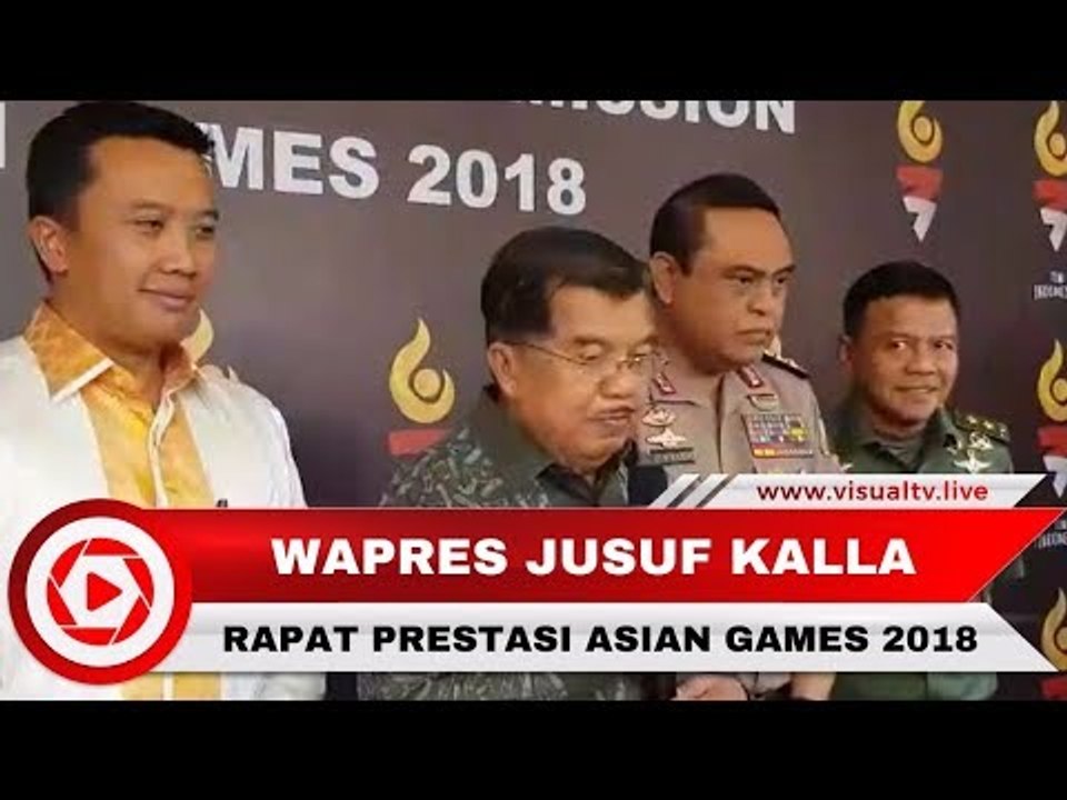 Pimpin Rapat Prestasi Asian Games, JK Nilai Persiapan Indonesia Terbaik
