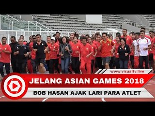 Jelang Asian Games 2018, Ketum PB PASI Tinjau dan Ajak Lari Atlet