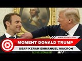 Donald Trump Rela Usap Ketombe di Jas Presiden Prancis Emmanuel Macron, Diplomasi?