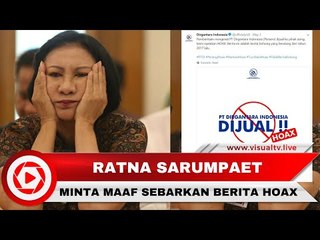 Terbukti Sebarkan Hoax, Aktivis Ratna Sarumpaet Meminta Maaf kepada PT DI