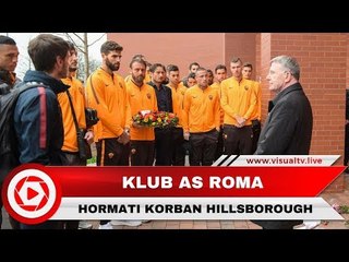 Peduli Korban Hillsborough, AS Roma Kunjungi Monumen di Anfield