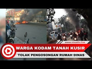 Tolak Pengosongan Rumah Dinas, Warga Kodam Lakukan Aksi Unjuk Rasa