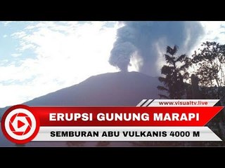 Erupsi Gunung Marapi Sumatera Barat Semburkan Abu hingga 4.000 Meter