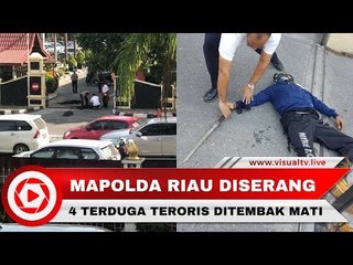 Serang Mapolda Riau, 4 Terduga Teroris Ditembak Mati