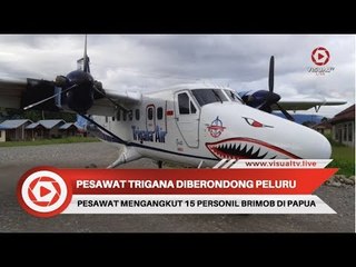 Kelompok Kriminal Sipil Bersenjata Berondong Pesawat Trigana Air Saat Mendarat di Kenyam, Papua