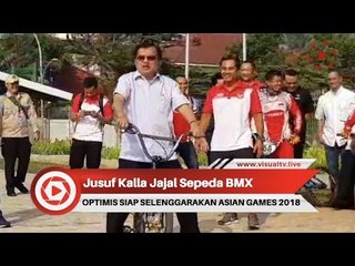 Wakil Presiden Jusuf Kalla Menjajal Sepeda BMX Atlet Indonesia