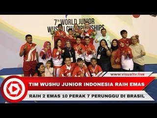 Bangga! Tim Wushu Junior Indonesia Raih Emas di Brasil