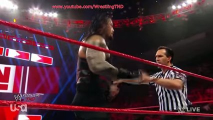 Roman Reigns vs Bobby Lashley- WWE RAW July 23, 2018