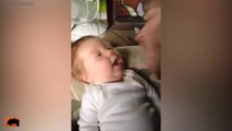Cute Baby Reaction to Parent Kisses - Cute Baby Videos