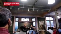 Heckler Brands Sean Spicer's Book 'Garbage' At New York Launch
