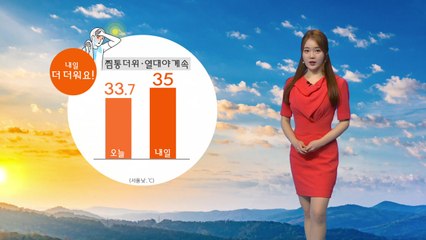 [날씨] 찜통 더위·열대야 계속...전국에 가끔 구름 많음 / YTN