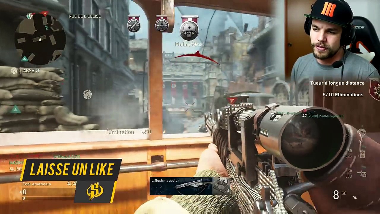 5 HEADSHOT AU SNIPER !! (Call of Duty  WW2) (2)