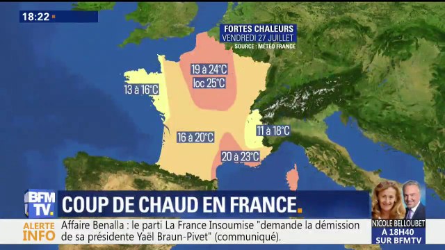 Canicule: la nuit va être chaude et notamment à Paris. Jusqu'à 25 degrés attendus