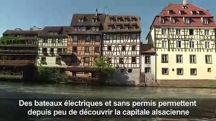 Des bateaux électriques sans permis pour découvrir Strasbourg
