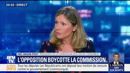 Malgré le boycott de l'opposition, "la commission des lois va se réunir" vendredi, assure sa présidente sur BFMTV
