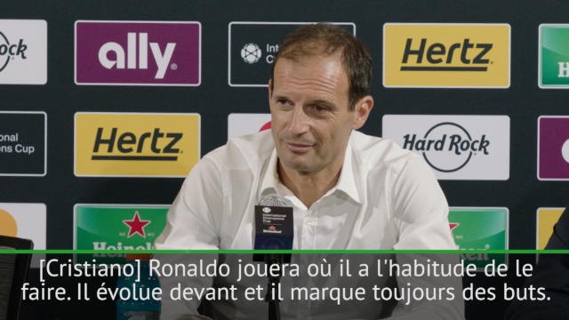 Juventus - Allegri : Ronaldo marque toujours des buts