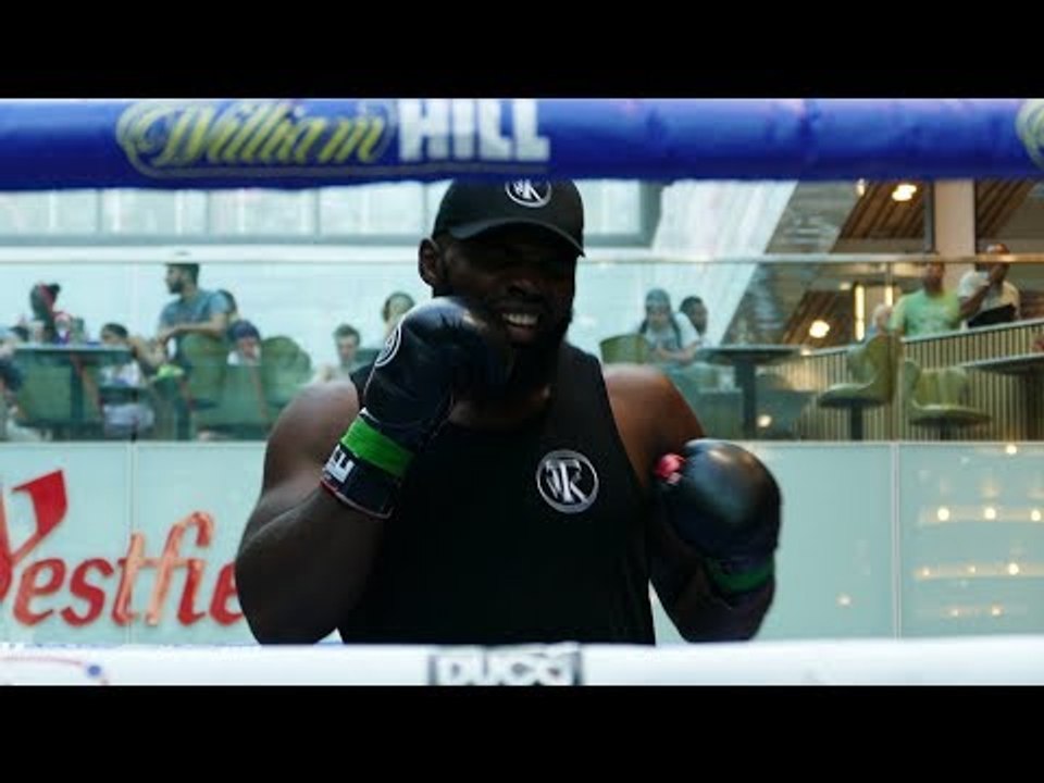 Carlos Takam SHARPENS TOOLS for Dereck Chisora | Whyte vs Parker Workout