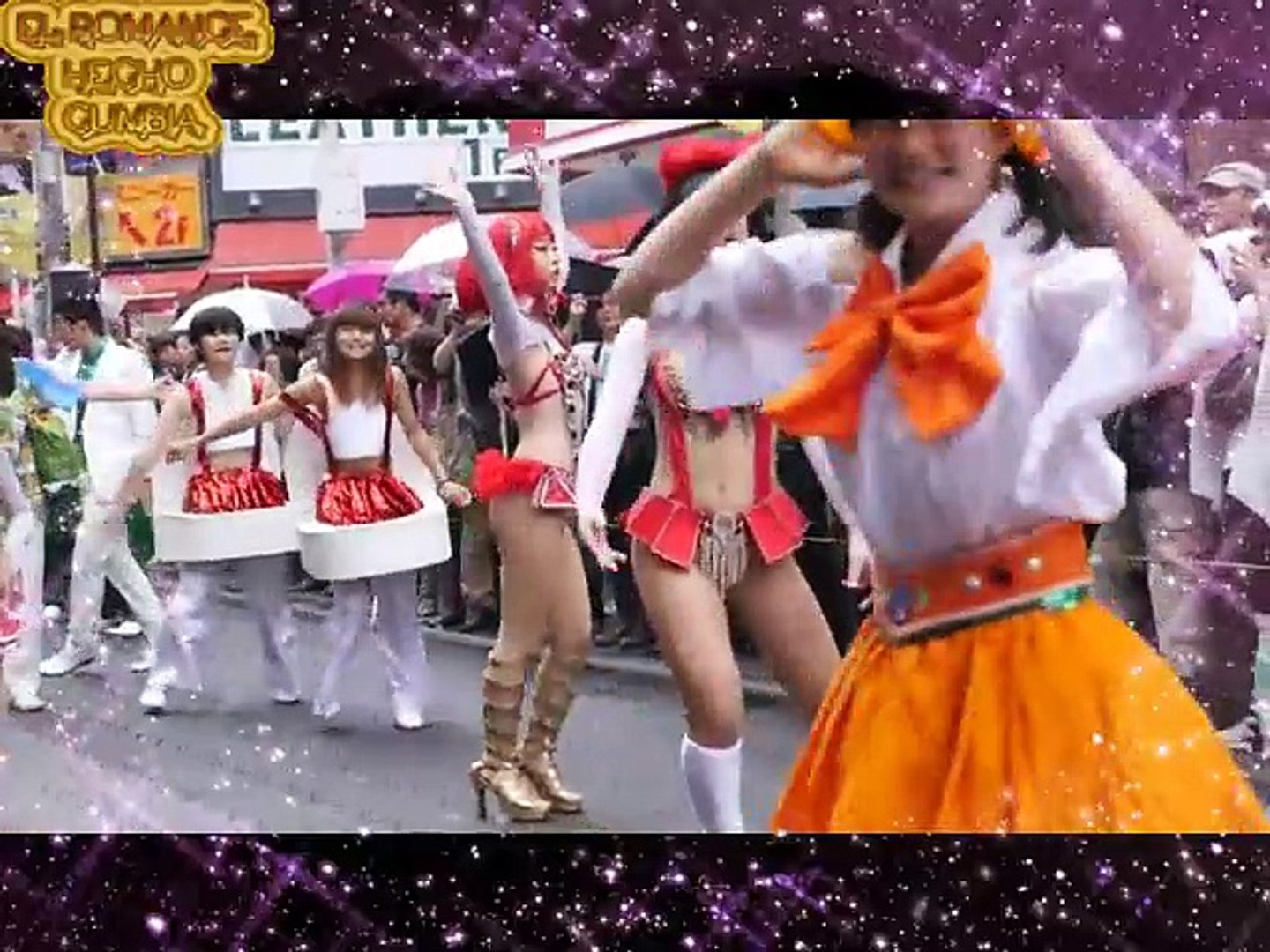 ⁣Japonesas bailando carnaval  grupo KAROS cumbia SONIDERA  2018