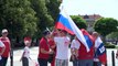 EURO 2012: Polish and Russian football fans in Warsaw