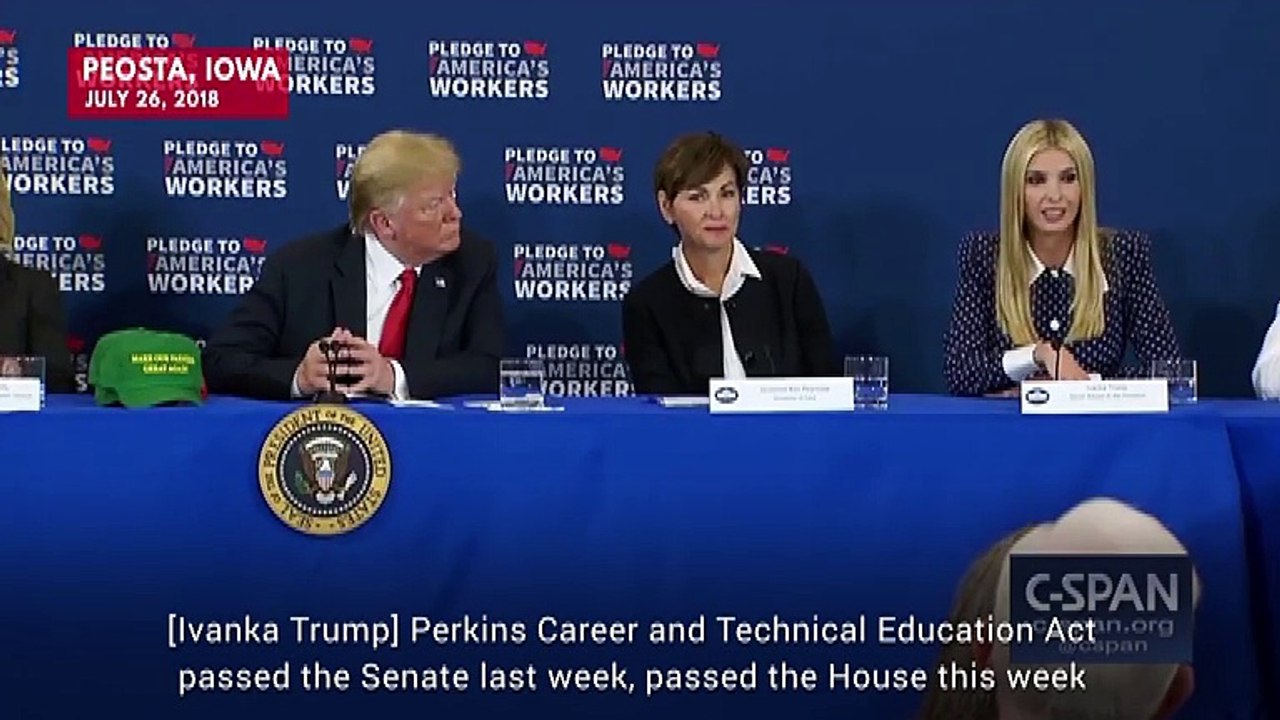 Trump Jokes About Vetoing Ivanka Trump's Legislation