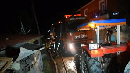 Tosya Akbük köyünde çıkan yangın sonrası köylüler isyan etti