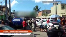 Irmãos são presos assaltando supermercado