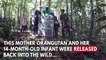 Mother Orangutan And Baby Released Back Into The Wild