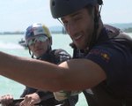 Red Bull stars Ricciardo and Verstappen team up with Olympic sailing champions