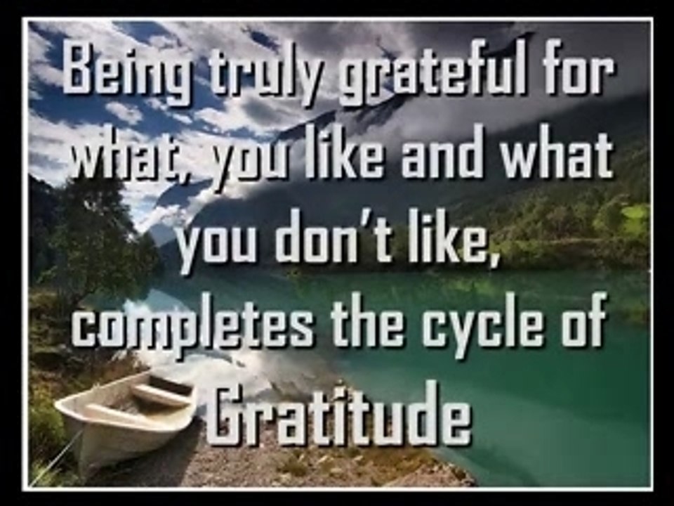 Gratitude Meditation