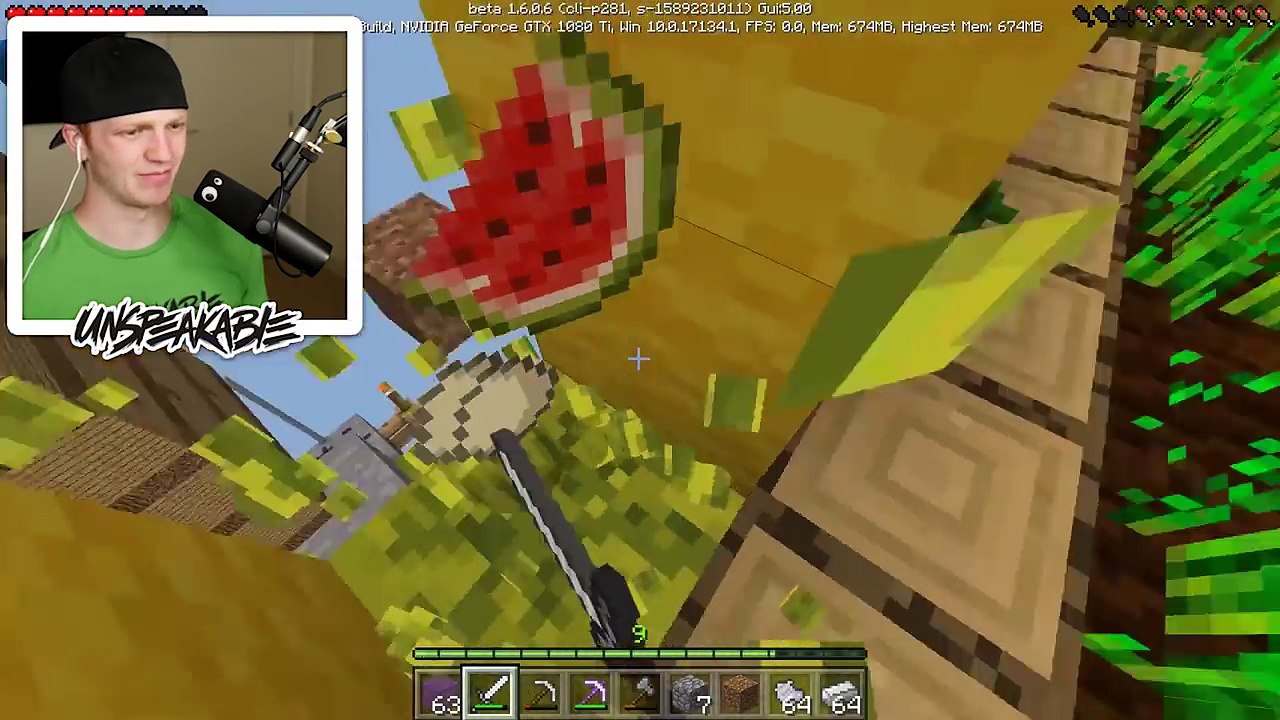 BUILDING A HOUSE ON A GIANT GRASS BLOCK! (EP 3)