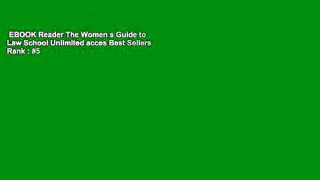 EBOOK Reader The Women s Guide to Law School Unlimited acces Best Sellers Rank : #5