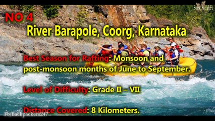 Top 10 places to go for River Rafting in India