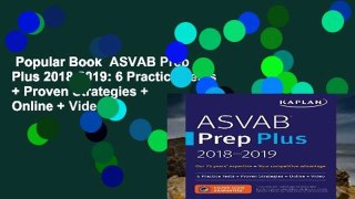 Popular Book  ASVAB Prep Plus 2018-2019: 6 Practice Tests + Proven Strategies + Online + Video