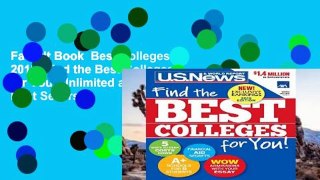 Favorit Book  Best Colleges 2018: Find the Best Colleges for You! Unlimited acces Best Sellers