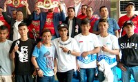 Timbang Badan Jelang Kejuaraan Tinju Profesional Indonesia