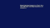 Ebook Interview Answers in a Flash: More Than 200 Flash Card-Style Questions and Answers to