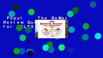 Popular  The ReMar Review Quick Facts for NCLEX  E-book