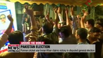Pakistan's former cricket star Imran Khan claims victory in disputed general election