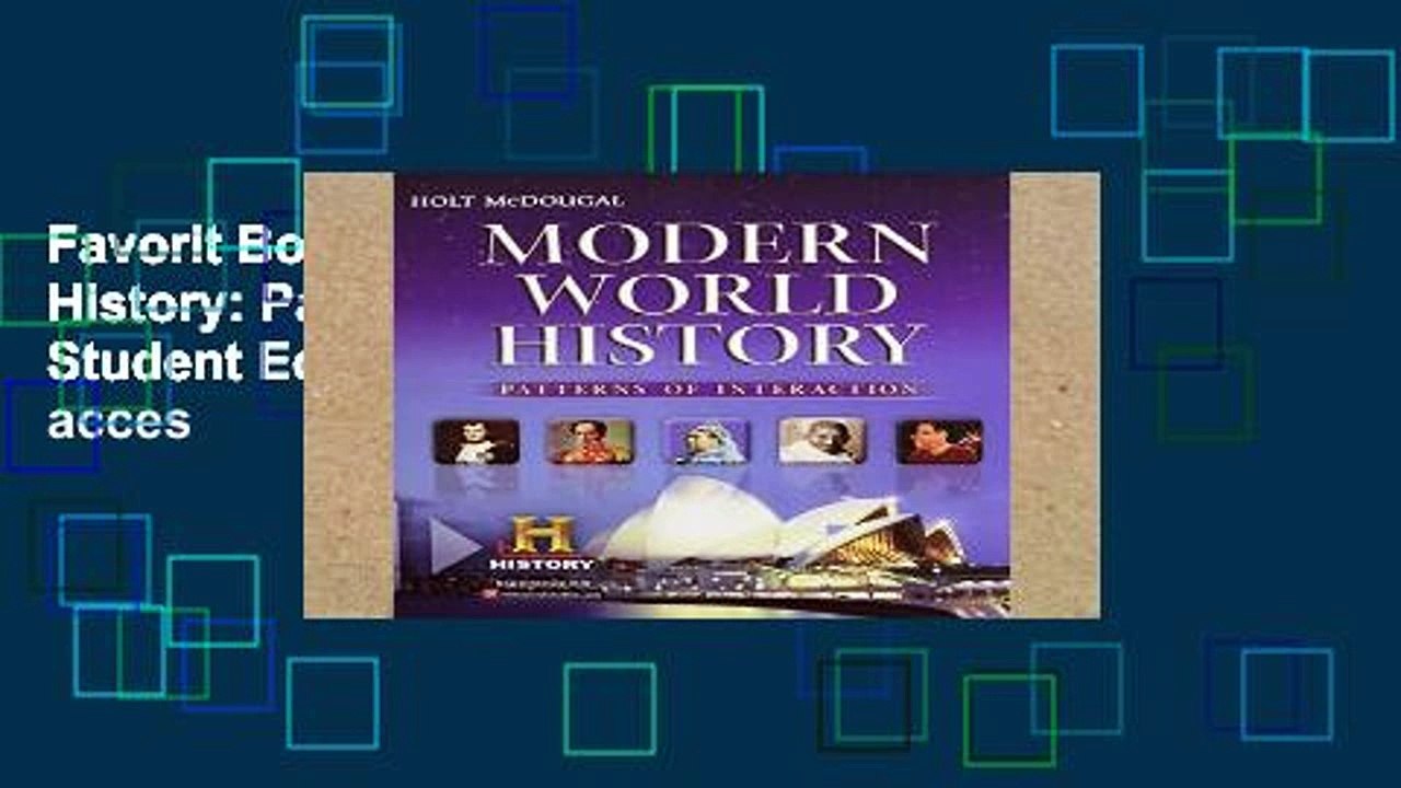 Favorit Book  Modern World History: Patterns of Interaction: Student Edition 2012 Unlimited acces