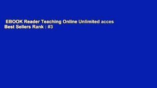 EBOOK Reader Teaching Online Unlimited acces Best Sellers Rank : #3